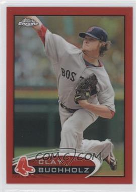 2012 Topps Chrome - [Base] - Red Refractor #23 - Clay Buchholz /25