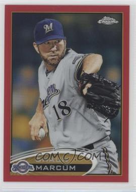 2012 Topps Chrome - [Base] - Red Refractor #58 - Shaun Marcum /25