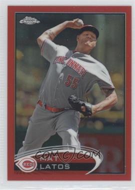 2012 Topps Chrome - [Base] - Red Refractor #66 - Mat Latos /25