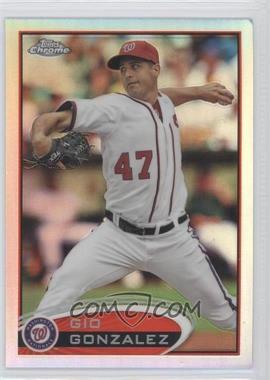 2012 Topps Chrome - [Base] - Refractor #53 - Gio Gonzalez