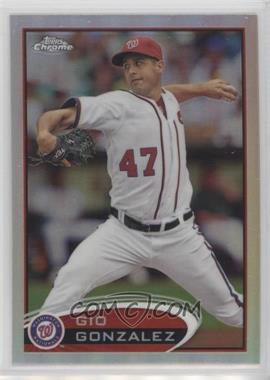 2012 Topps Chrome - [Base] - Refractor #53 - Gio Gonzalez