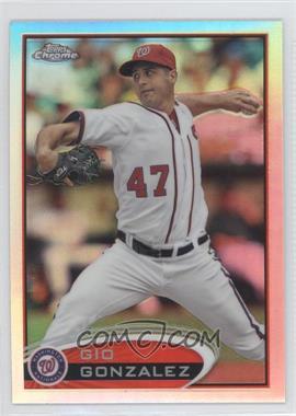 2012 Topps Chrome - [Base] - Refractor #53 - Gio Gonzalez