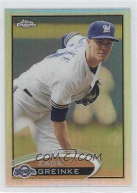 2012 Topps Chrome - [Base] - Refractor #76 - Zack Greinke