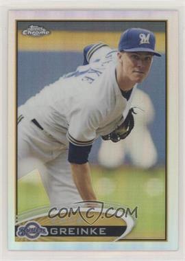 2012 Topps Chrome - [Base] - Refractor #76 - Zack Greinke