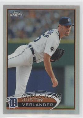 2012 Topps Chrome - [Base] - Refractor #93 - Justin Verlander [EX to NM]