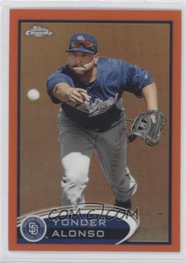 2012 Topps Chrome - [Base] - Retail Orange Refractor #101 - Yonder Alonso