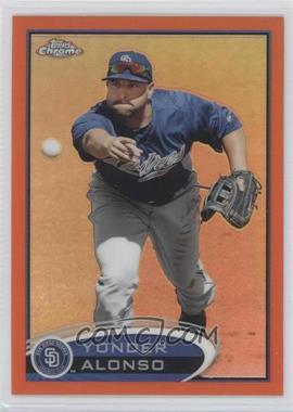 2012 Topps Chrome - [Base] - Retail Orange Refractor #101 - Yonder Alonso