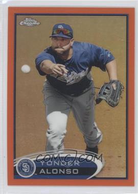 2012 Topps Chrome - [Base] - Retail Orange Refractor #101 - Yonder Alonso