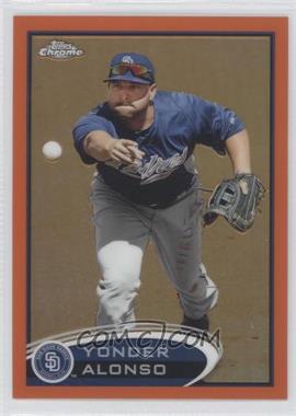 2012 Topps Chrome - [Base] - Retail Orange Refractor #101 - Yonder Alonso