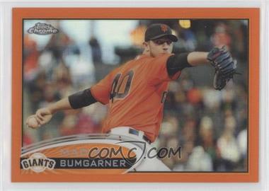 2012 Topps Chrome - [Base] - Retail Orange Refractor #102 - Madison Bumgarner