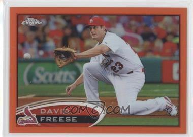 2012 Topps Chrome - [Base] - Retail Orange Refractor #104 - David Freese