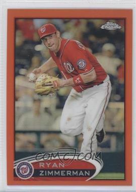 2012 Topps Chrome - [Base] - Retail Orange Refractor #118 - Ryan Zimmerman