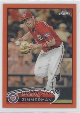 2012 Topps Chrome - [Base] - Retail Orange Refractor #118 - Ryan Zimmerman