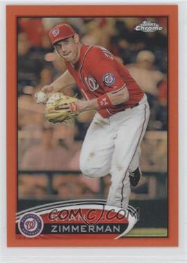 2012 Topps Chrome - [Base] - Retail Orange Refractor #118 - Ryan Zimmerman