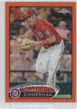 2012 Topps Chrome - [Base] - Retail Orange Refractor #118 - Ryan Zimmerman