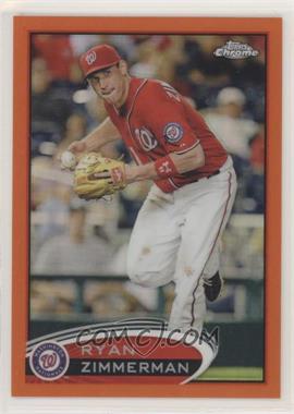 2012 Topps Chrome - [Base] - Retail Orange Refractor #118 - Ryan Zimmerman