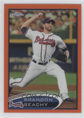 2012 Topps Chrome - [Base] - Retail Orange Refractor #122 - Brandon Beachy