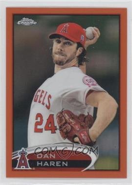 2012 Topps Chrome - [Base] - Retail Orange Refractor #126 - Dan Haren