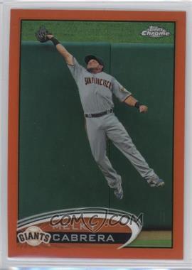 2012 Topps Chrome - [Base] - Retail Orange Refractor #134 - Melky Cabrera