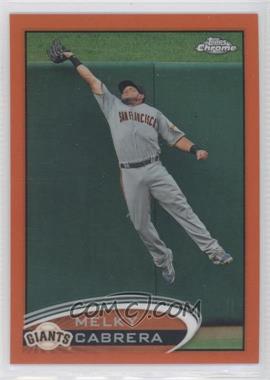 2012 Topps Chrome - [Base] - Retail Orange Refractor #134 - Melky Cabrera