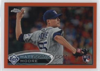 2012 Topps Chrome - [Base] - Retail Orange Refractor #160 - Matt Moore