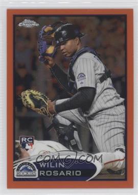 2012 Topps Chrome - [Base] - Retail Orange Refractor #165 - Wilin Rosario