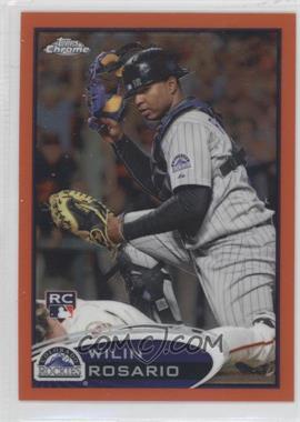 2012 Topps Chrome - [Base] - Retail Orange Refractor #165 - Wilin Rosario