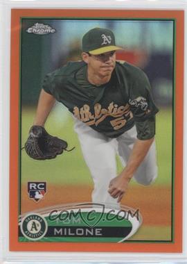 2012 Topps Chrome - [Base] - Retail Orange Refractor #169 - Tom Milone