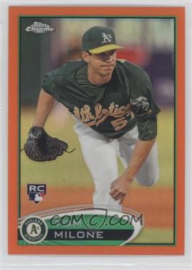 2012 Topps Chrome - [Base] - Retail Orange Refractor #169 - Tom Milone