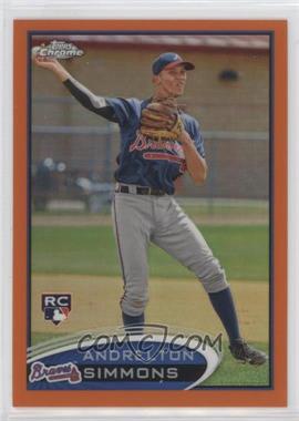 2012 Topps Chrome - [Base] - Retail Orange Refractor #182 - Andrelton Simmons