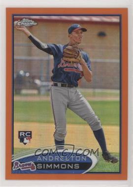 2012 Topps Chrome - [Base] - Retail Orange Refractor #182 - Andrelton Simmons