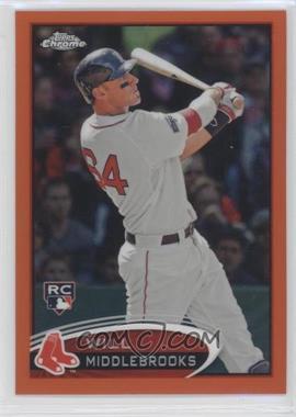 2012 Topps Chrome - [Base] - Retail Orange Refractor #197 - Will Middlebrooks