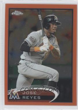 2012 Topps Chrome - [Base] - Retail Orange Refractor #75 - Jose Reyes