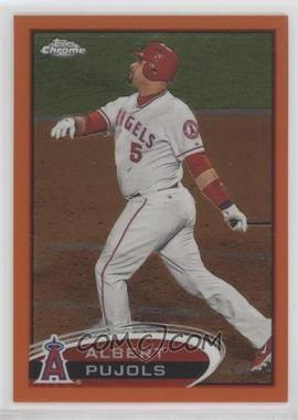 2012 Topps Chrome - [Base] - Retail Orange Refractor #80 - Albert Pujols