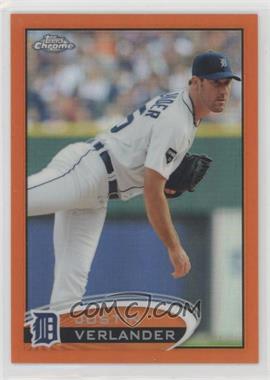 2012 Topps Chrome - [Base] - Retail Orange Refractor #93 - Justin Verlander