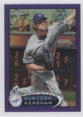 2012 Topps Chrome - [Base] - Retail Purple Refractor #112 - Clayton Kershaw