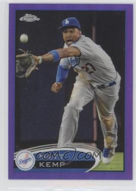 2012 Topps Chrome - [Base] - Retail Purple Refractor #120 - Matt Kemp