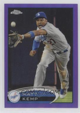 2012 Topps Chrome - [Base] - Retail Purple Refractor #120 - Matt Kemp