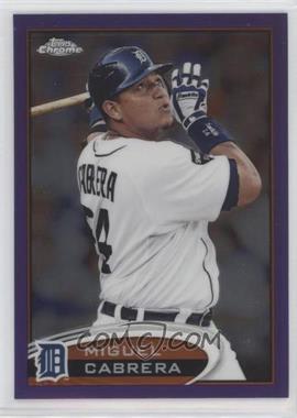 2012 Topps Chrome - [Base] - Retail Purple Refractor #130 - Miguel Cabrera