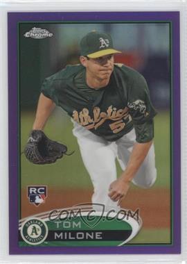 2012 Topps Chrome - [Base] - Retail Purple Refractor #169 - Tom Milone