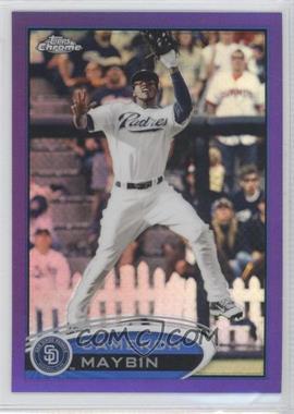 2012 Topps Chrome - [Base] - Retail Purple Refractor #18 - Cameron Maybin