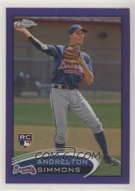 2012 Topps Chrome - [Base] - Retail Purple Refractor #182 - Andrelton Simmons