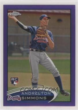 2012 Topps Chrome - [Base] - Retail Purple Refractor #182 - Andrelton Simmons