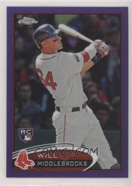 2012 Topps Chrome - [Base] - Retail Purple Refractor #197 - Will Middlebrooks