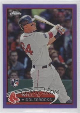 2012 Topps Chrome - [Base] - Retail Purple Refractor #197 - Will Middlebrooks