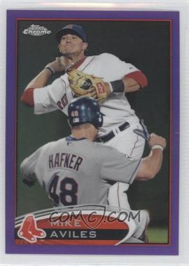 2012 Topps Chrome - [Base] - Retail Purple Refractor #207 - Mike Aviles