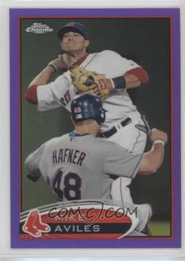 2012 Topps Chrome - [Base] - Retail Purple Refractor #207 - Mike Aviles