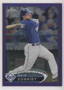 2012 Topps Chrome - [Base] - Retail Purple Refractor #31 - Ben Zobrist