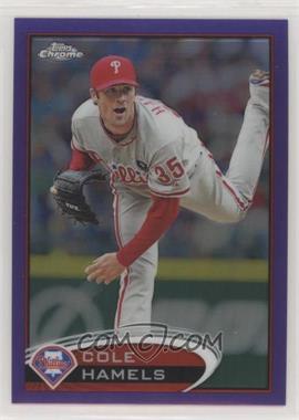 2012 Topps Chrome - [Base] - Retail Purple Refractor #36 - Cole Hamels