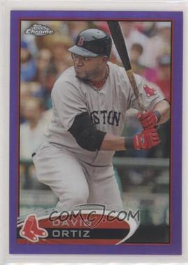 2012 Topps Chrome - [Base] - Retail Purple Refractor #4 - David Ortiz